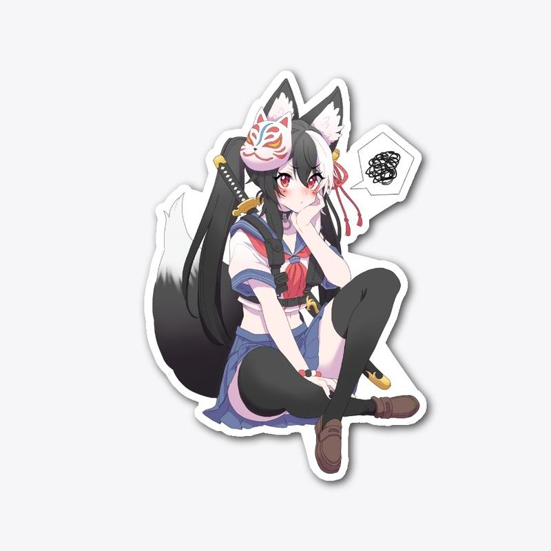 Pout Sticker